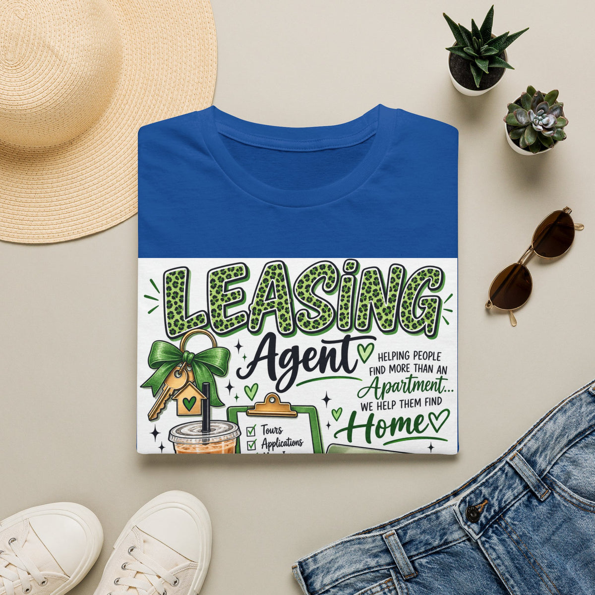 Leasing Agent T-Shirt — "Helping People Find Home" Real Estate Rental Shirt
