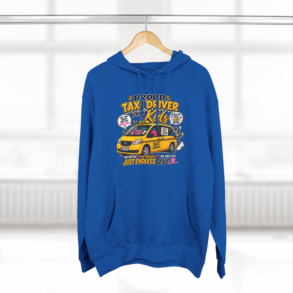 Taxi Driver Kids Hoodie — Cute Yellow Cab Graphic Pullover (Just Endless Love)