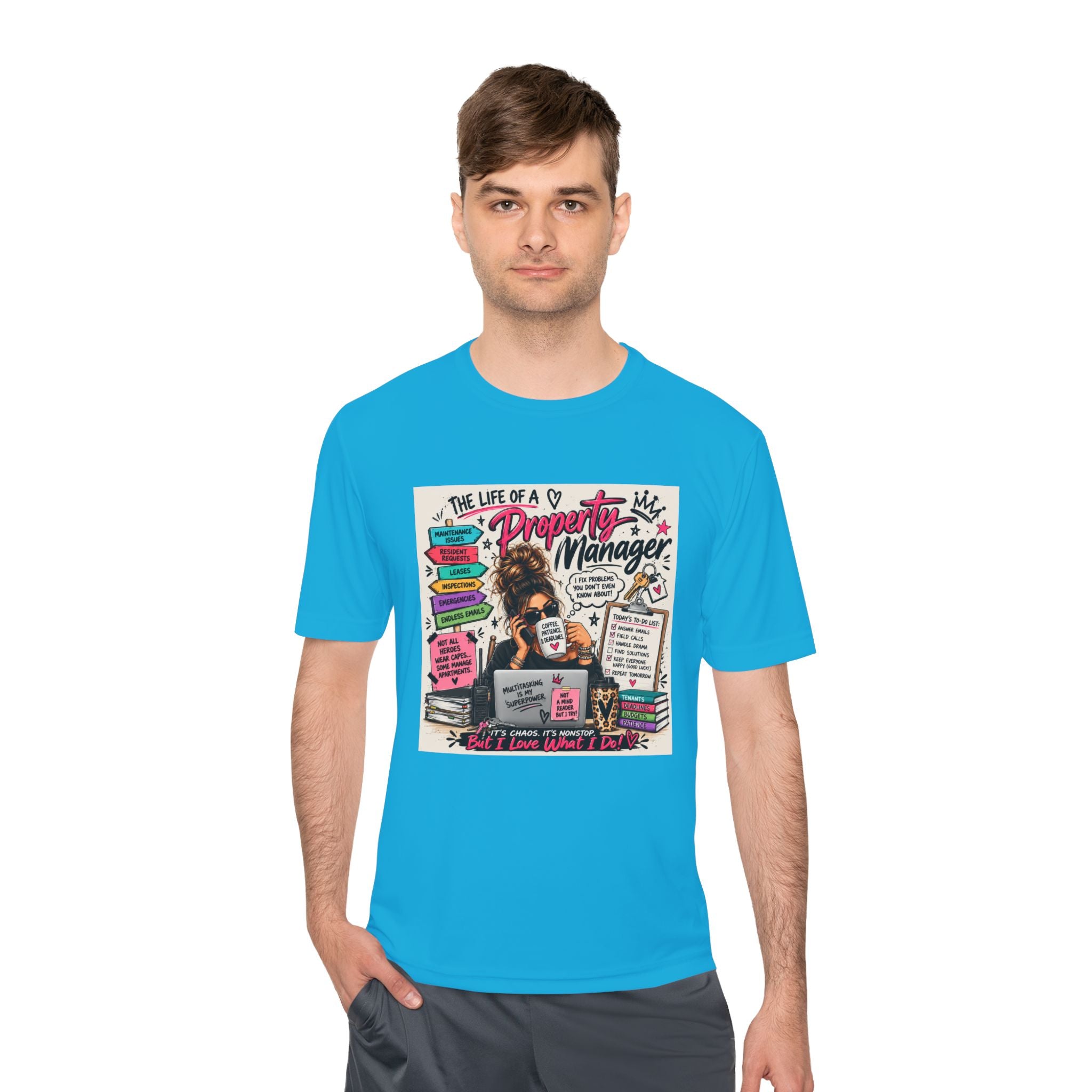 Property Manager T‑Shirt – 'The Life of a Property Manager' Graphic Tee (Funny Real Estate Gift)