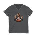 Football Mom V-Neck Tee — Graphic Mom Life Shirt