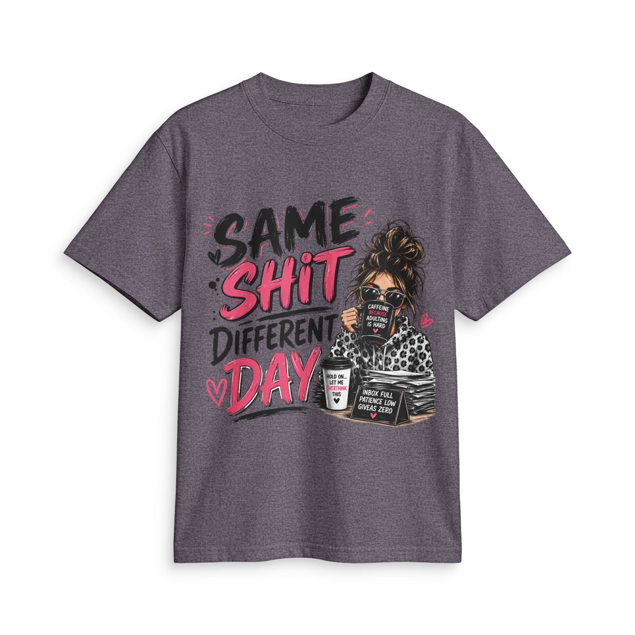 Same Shit Different Day Graphic Tee — Funny Coffee Mommy Shirt