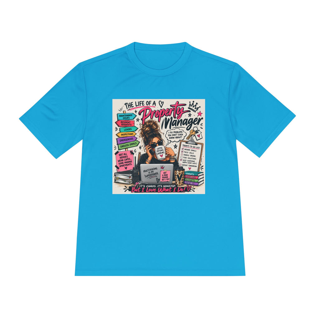 Property Manager T‑Shirt – 'The Life of a Property Manager' Graphic Tee (Funny Real Estate Gift)